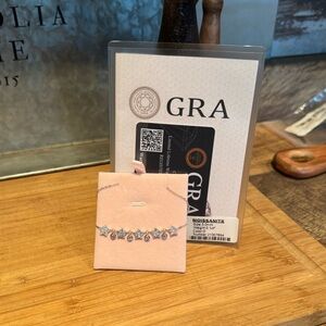 Stary night Moissanite necklace GRA NEW
